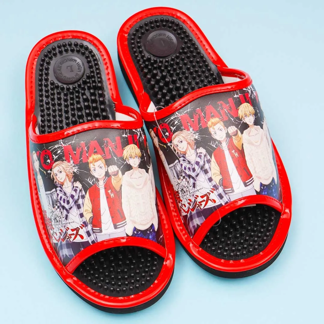 Tokyo Revengers Acupressure Sandals - Red / Large