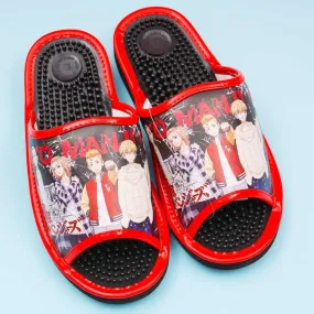 Tokyo Revengers Acupressure Sandals - Red / Large