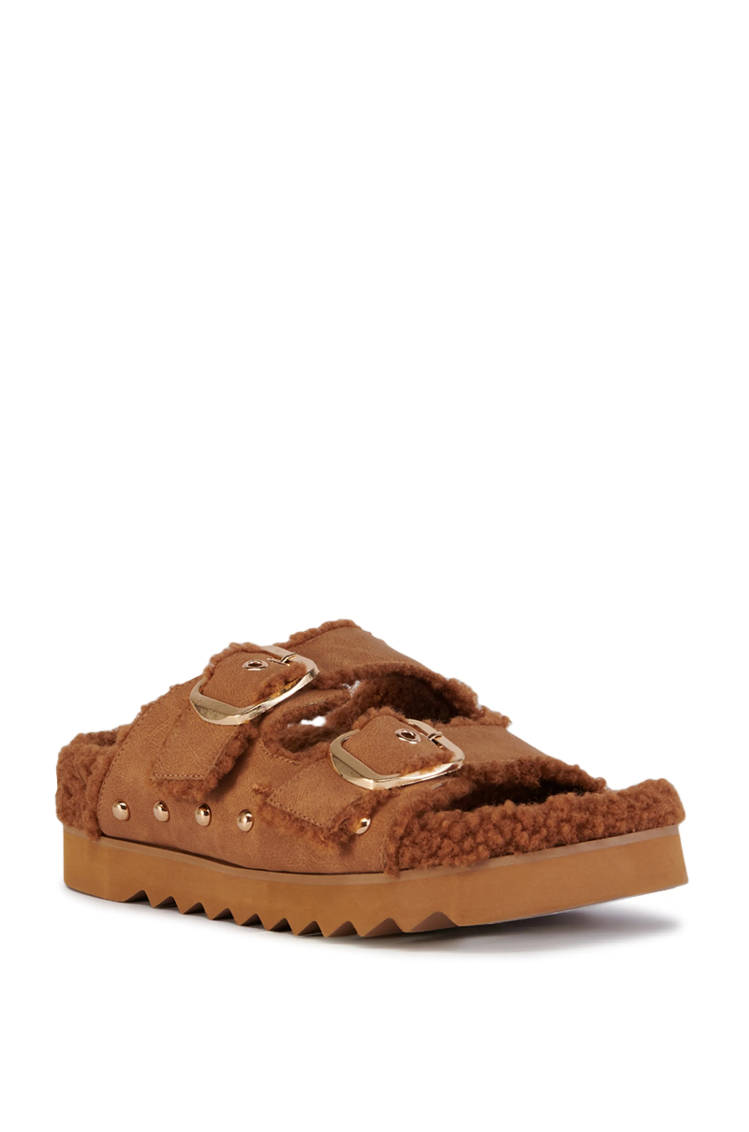 TRESOR-CHESTNUT FLAT SLIPPER