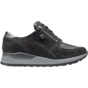 Waldlaufer Hiroko Soft Womens Wide Fit Trainer - Black