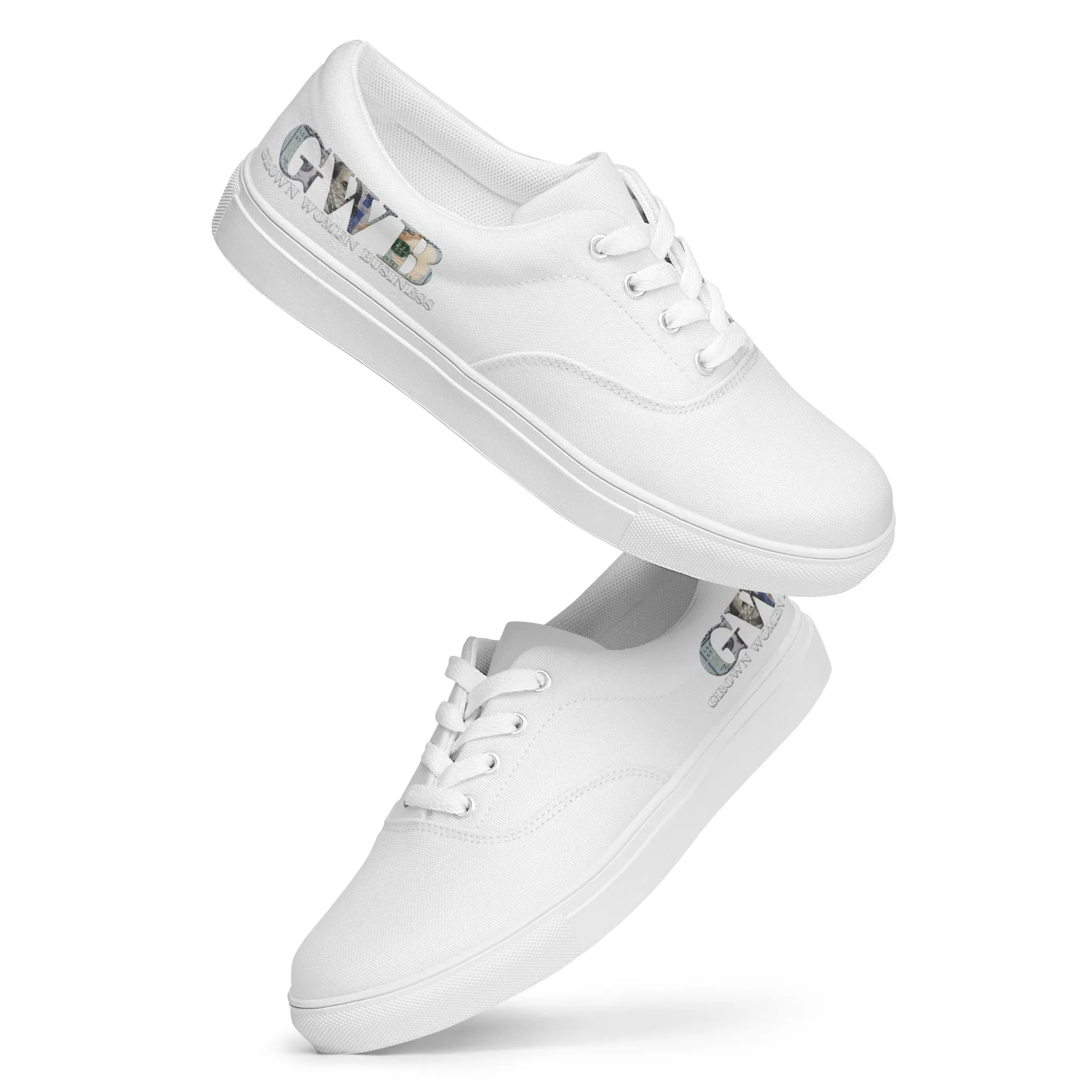 Women’s lace-up canvas shoes