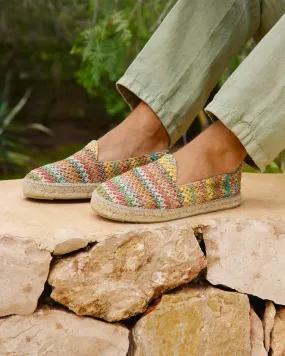 Woven Raffia Espadrilles - H34C0 - Yucatán Multicolor